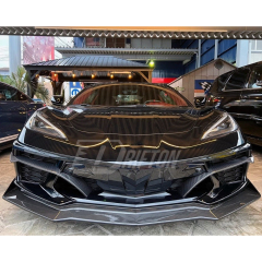 5VM Style Carbon Fiber Front Lip For Chevrolet Corvette C8 Stingray Z51 2020-2026