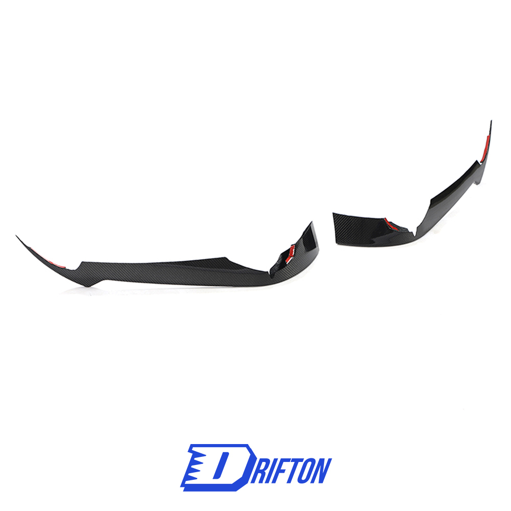 Carbon Fiber Front Bumper Vents Trim For Chevrolet Corvette C8 Stingray Z51 2020-2026