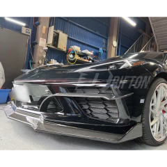 Carbon Fiber Front Bumper Vents Trim For Chevrolet Corvette C8 Stingray Z51 2020-2026