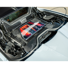 Dry Carbon Fiber Clear Engine Bay Cover For Chevrolet Corvette C8 E-Ray 2020-2026