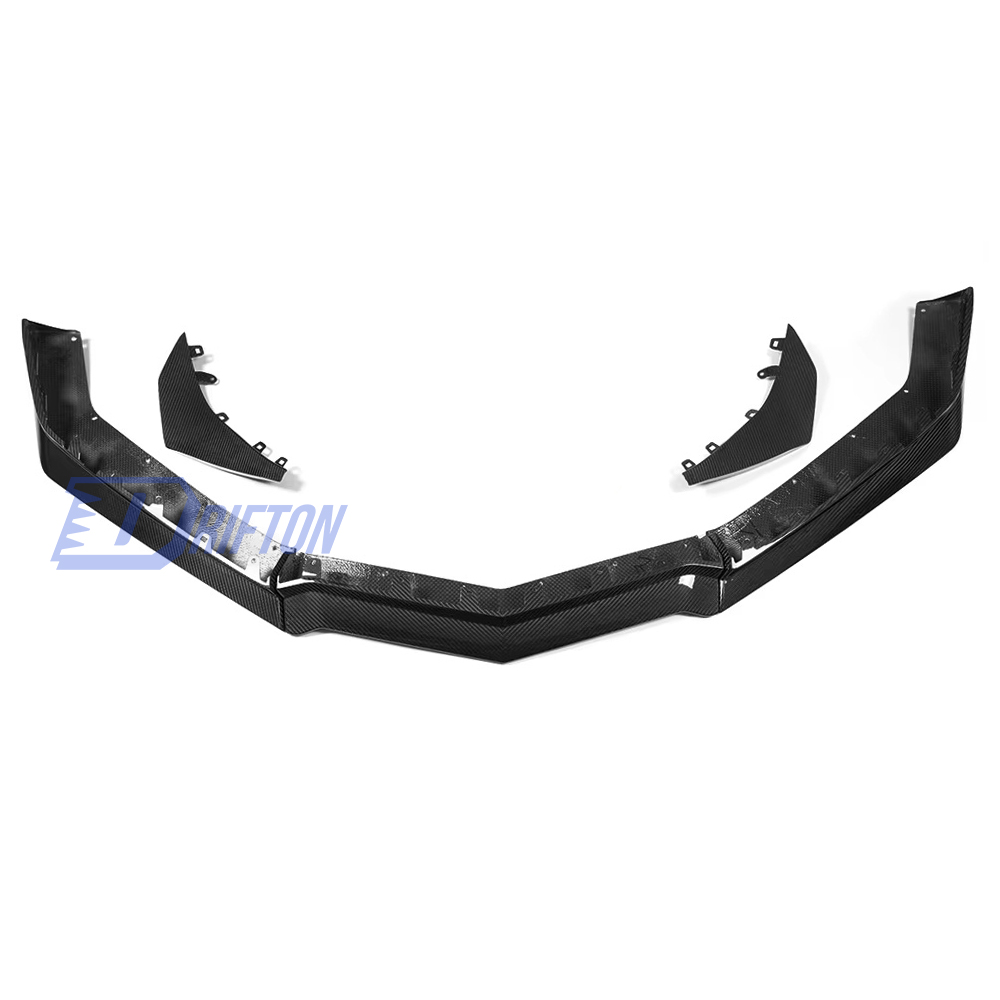 Z07 Style Dry Carbon Fiber Front Lip with Canards For Chevrolet Corvette C8 Z06 Z07 & E-Ray 2020-2026