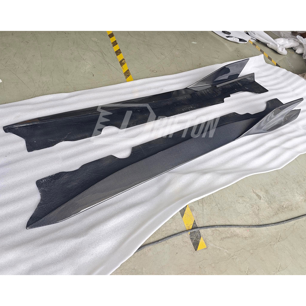 ADRO Style Carbon Fiber Side Skirt For Chevrolet Corvette C8 Stingray Z51 2020-2026