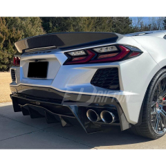 APR Style Carbon Fiber Rear Diffuser For Chevrolet Corvette C8 Stingray Z51 2020-2026