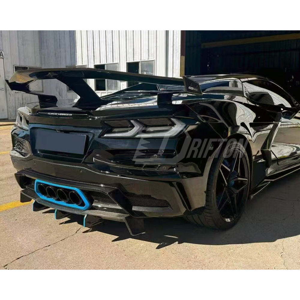 Carbon Fiber Rear Bumper Diffuser For Chevrolet Corvette C8 Z06 Z07 2020-2026