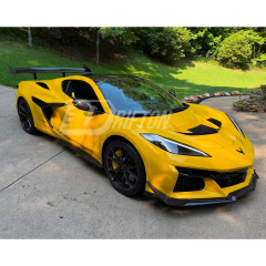 Z07 Style Dry Carbon Fiber Front Lip with Canards For Chevrolet Corvette C8 Z06 Z07 & E-Ray 2020-2026