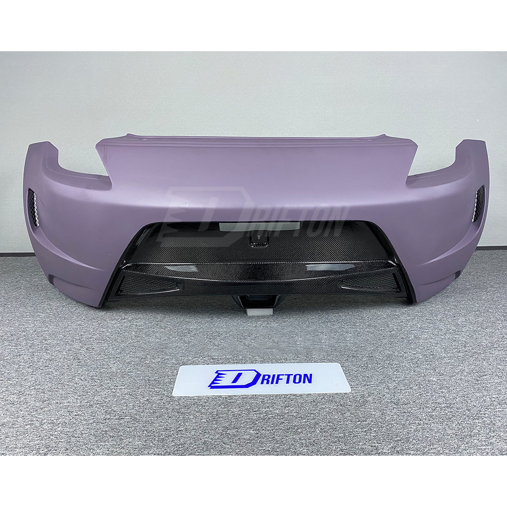 Amuse Style Partial Carbon Fiber Rear Bumper For Nissan 370Z Z34 2008-2019