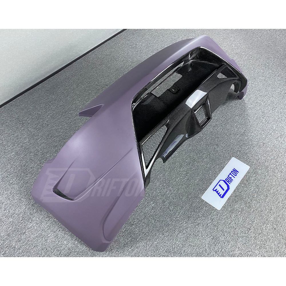 Amuse Style Partial Carbon Fiber Rear Bumper For Nissan 370Z Z34 2008-2019