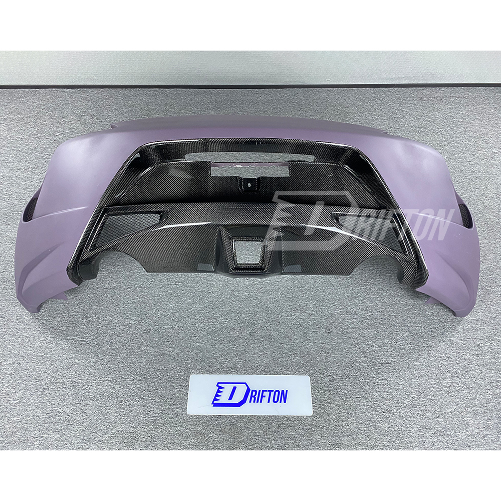 Amuse Style Partial Carbon Fiber Rear Bumper For Nissan 370Z Z34 2008-2019