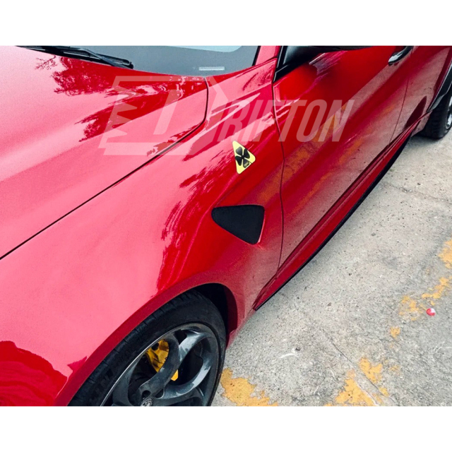 GTAM Widebody Style Dry Carbon Fiber With Portion Primer Wide Front Bumper & Fender For Alfa Romeo Giulia 2016-2023