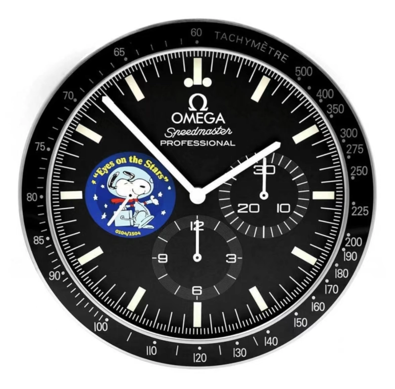 Omega Speedmaster Moonwatch Snoopy Wall Clock