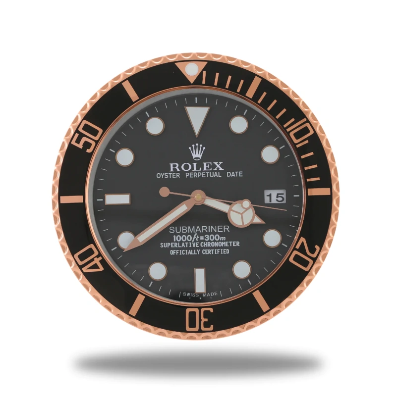 Submariner Wall Clock Rose Gold
