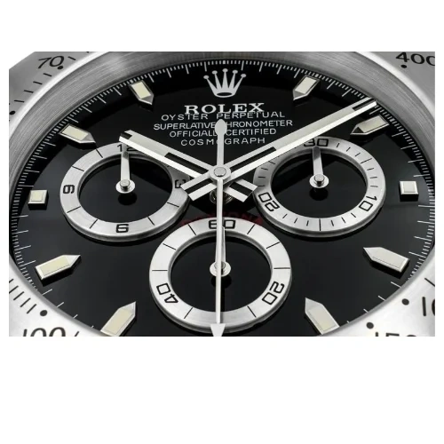 Rolex Daytona Cosmograph Wall Clock | Silver & Black details