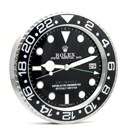 Rolex GMT Master II Wall Clock  Classic Black style side