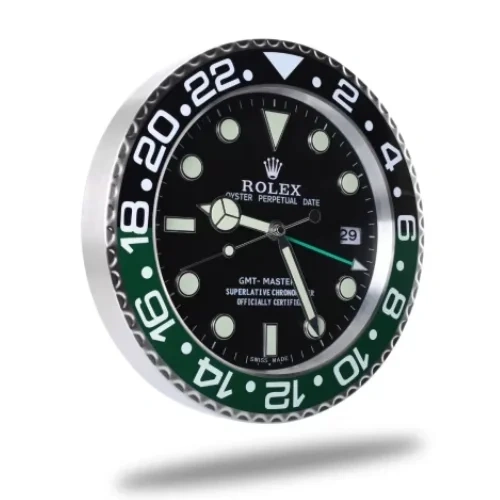 Rolex GMT Master II Wall clock | Black & Green style side
