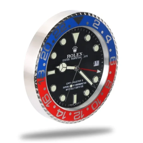 Rolex GMT-Master II Wall Clock Pepsi | Red & Blue Side