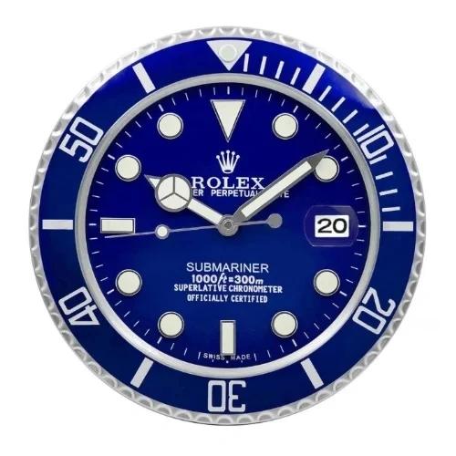 Rolex Submariner Wall Clock | Blue Style front