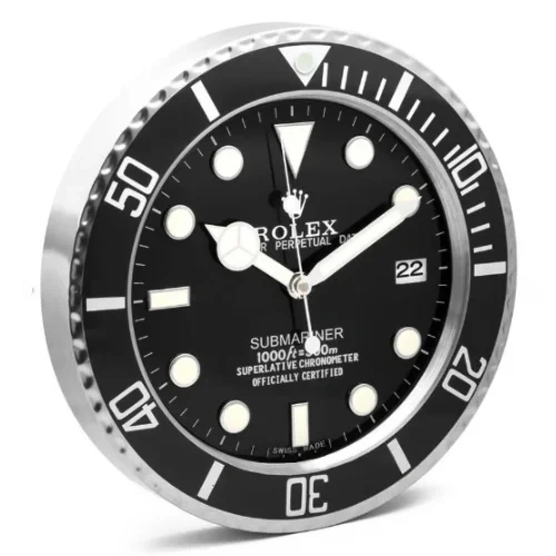 Rolex Submariner Wall Clock | Black Style Side