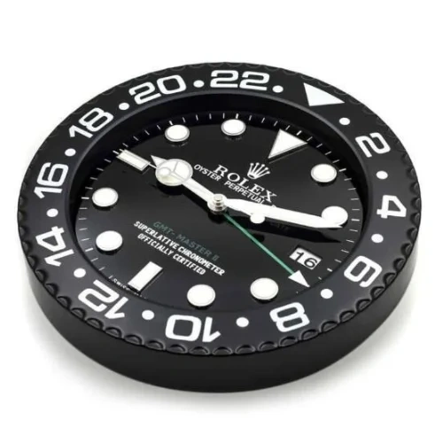 Rolex GMT Master II Wall Clock  All Black style side