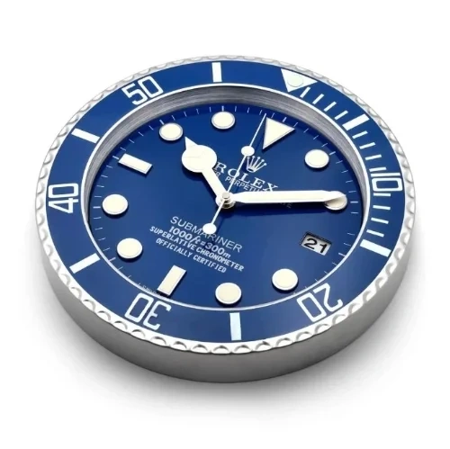 Rolex Submariner Wall Clock | Blue Style side