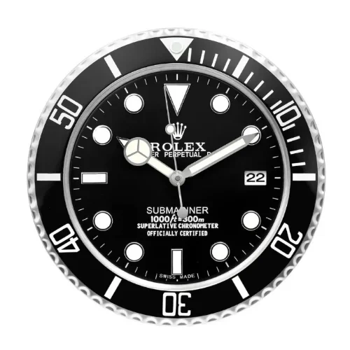 Rolex Submariner Wall Clock | Black Style front