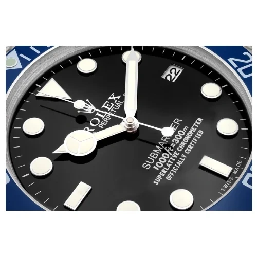 Rolex Submariner Wall Clock | Blue & Black Style details