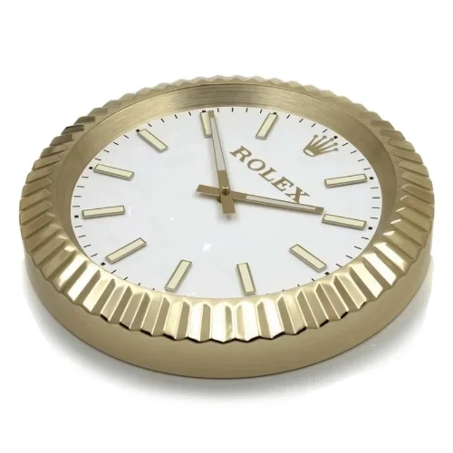 Rolex Presidential Date-Just Wall Clock  Golden Style Luminous Dial side
