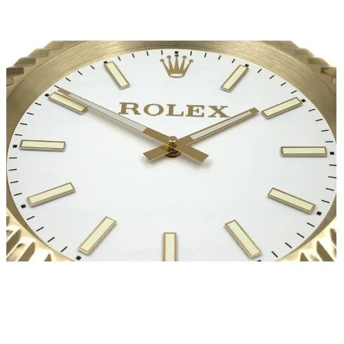 Rolex Presidential Date-Just Wall Clock  Golden Style Luminous Dial details