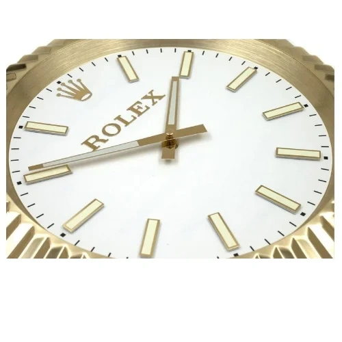 Rolex Presidential Date-Just Wall Clock  Golden Style Luminous Dial details