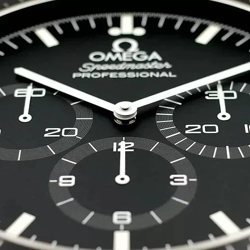 Omega Speedmaster Moonwatch Style Wall Clock details