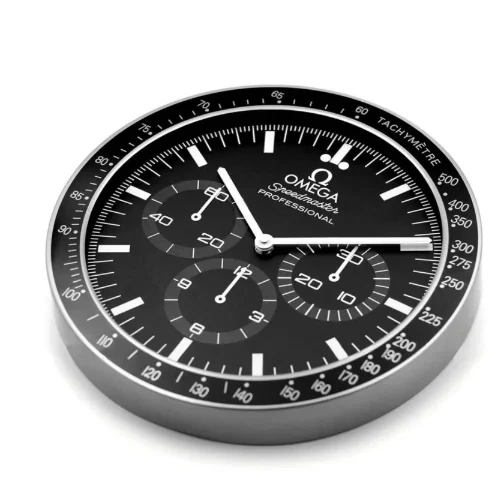 Omega Speedmaster Moonwatch Style Wall Clock side