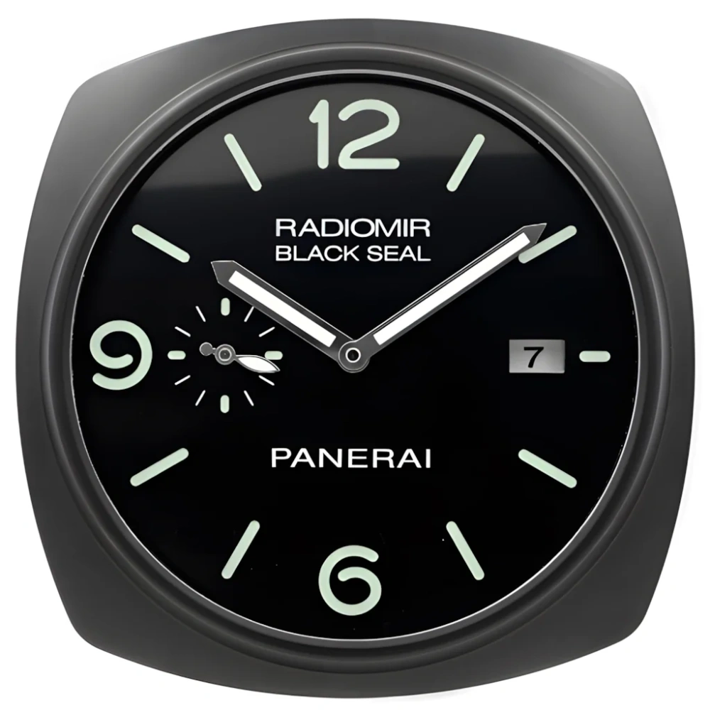 Panerai Radiomir Wall Clock | Black And Green Front