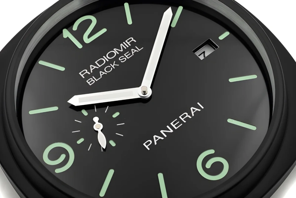 Panerai Radiomir Wall Clock | Black And Green Side