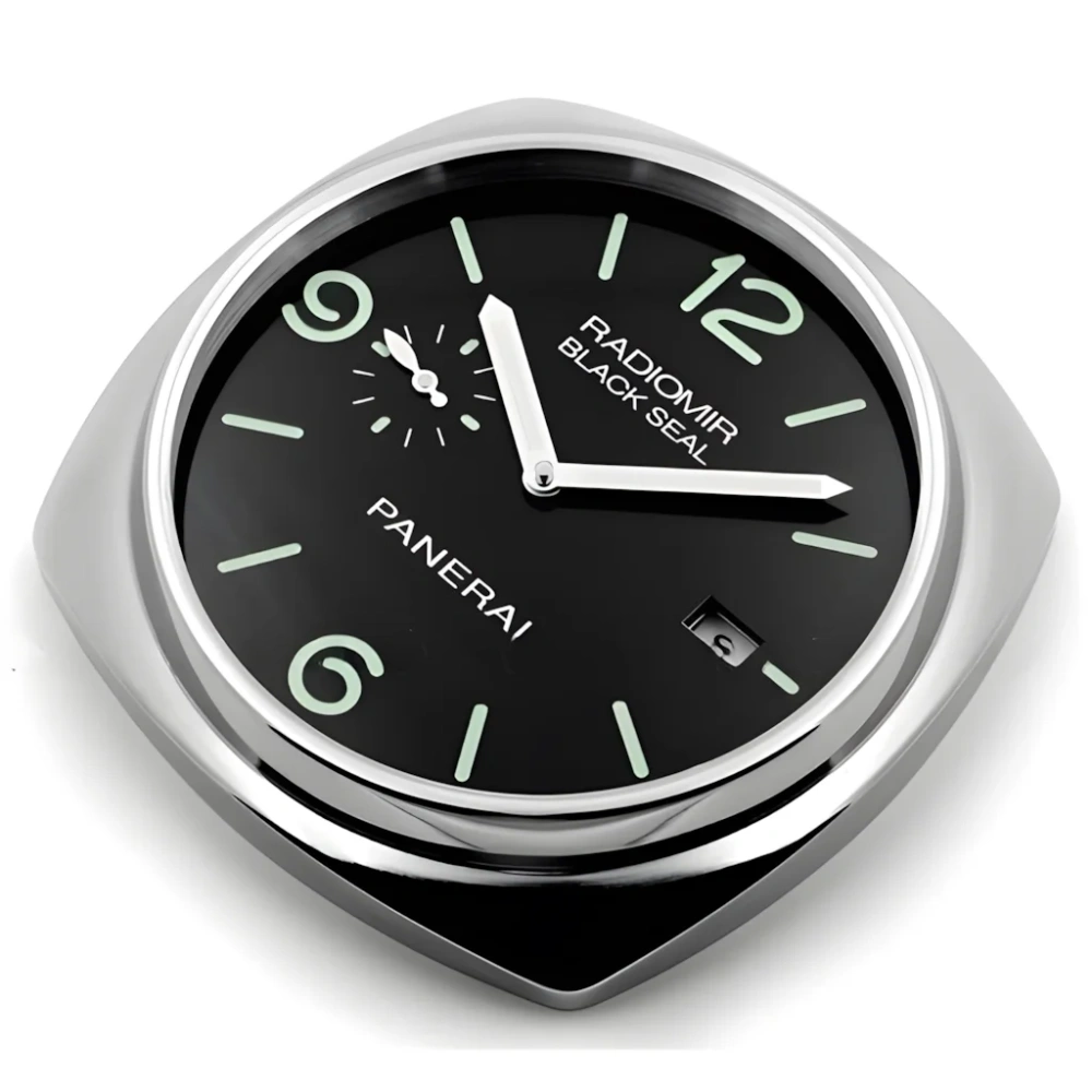 Panerai Radiomir Wall Clock | Silver And Green Side