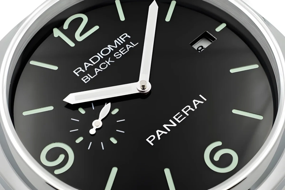 Panerai Radiomir Wall Clock | Silver And Green Details