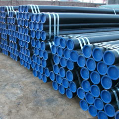 ASTM A53 A106 A333 A335 St45 DN15 Sch40 Round Seamless Steel Pipe