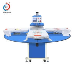 Automatic pneumatic four working position heat press machine JC-25(Elevated bottom plate)