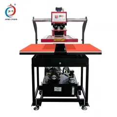 Economical type hydraulic double station heat press machine ZD-7B-2(Elevated bottom plate)