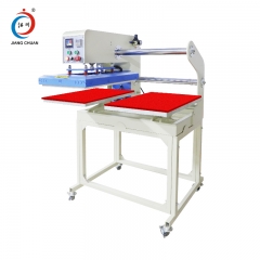 Fully automatic pneumatic dual station hot stamping machine (the workbench can thread clothes) Jc-7C-1