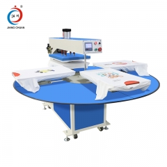 Automatic pneumatic four working position heat press machine JC-25(Elevated bottom plate)