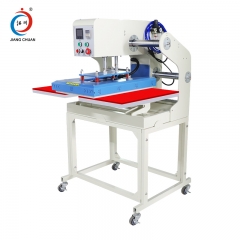 Fully automatic pneumatic dual station hot stamping machine (the workbench can thread clothes) Jc-7C-1