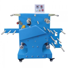 Down-feed webbing drum heat transfer machine