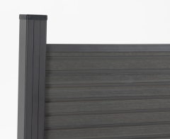 Privacy fencing house  wpc co-extrude fence panel boards decorative wood plastic composite Ornamental Fence