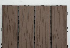Wood-plastic composite co-extruded small outdoor wood-plastic floor tile wholesale