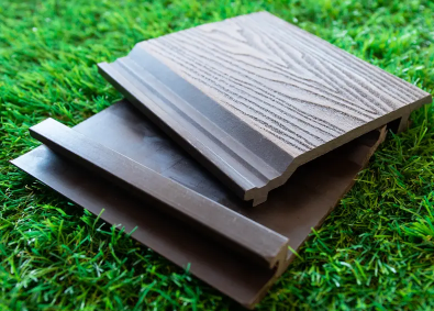 Exterior decoration 3D pressed flower wood plastic wallboard wood grain wood plastic waterproof wallboard