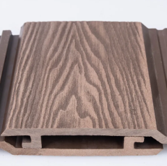Exterior decoration 3D pressed flower wood plastic wallboard wood grain wood plastic waterproof wallboard
