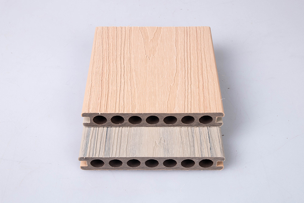Linyuanwai anti-slip new co-extrusion wpc decking wood texture composite floor