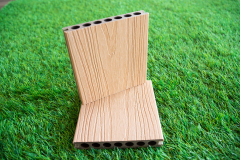 New design outdoor co extrusion WPC decking hollow composite floor Anti-uv Wood plastic decking