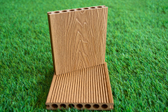 3D Wood Grain Embossed WPC Outdoor Garden Decking Wood Plastic Composite Easy Install Decking