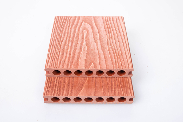 Manufacture 3D Deep Embossing Outdoor Wooden Plastic WPC Composite Decking