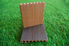 New design outdoor co extrusion WPC decking hollow composite floor Anti-uv Wood plastic decking